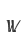 w